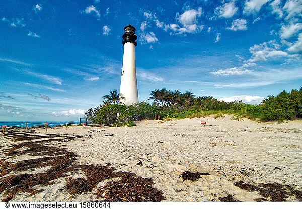 Der Leuchtturm im Bill Baggs State Park bei Key Biscayne  Florida