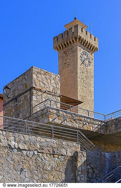 Der Mangana-Turm  Cuenca  Kastilien-La Mancha  Spanien  Europa