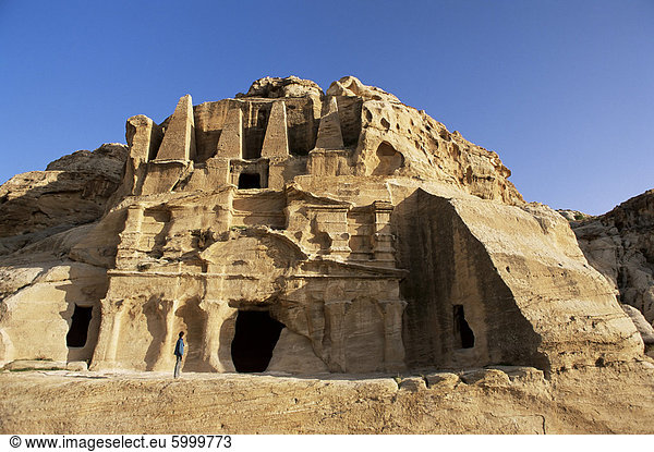 Der Obelisk Grab  Petra  UNESCO World Heritage Site  Jordanien  Naher Osten
