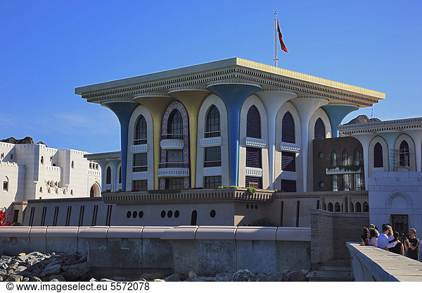 Der Palast von Sultan Qaboos  Muscat  Maskat  Oman  Arabische Halbinsel  Naher Osten