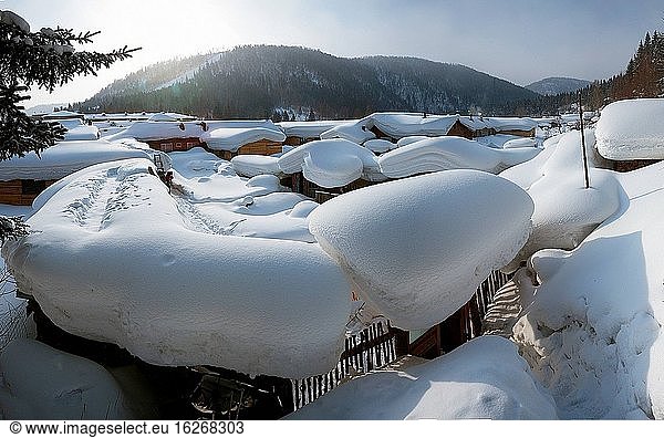 Der Schnee in der Provinz Heilongjiang