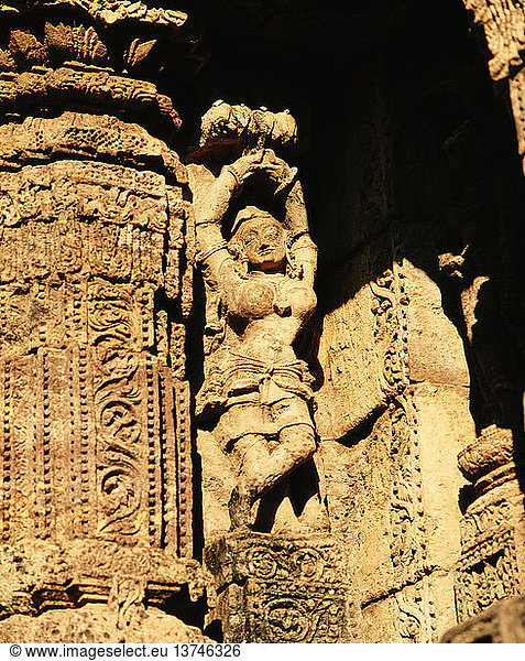 Der Sonnentempel  Komplex in Konarak  Indien. Hinduistisch. 13. Jahrhundert.