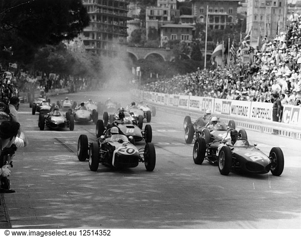 Der Start zum Großen Preis von Monaco  Monte Carlo  1961. Künstler: Unbekannt