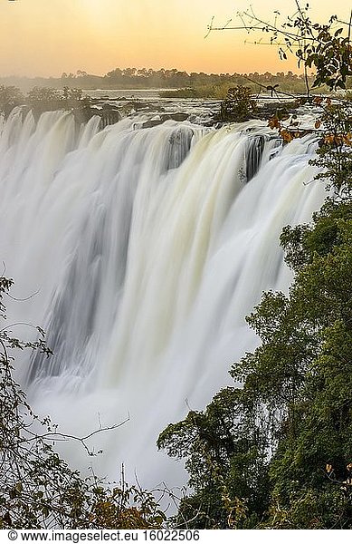 Der Östliche Katarakt. Victoria Falls. Livingstone. Sambia.