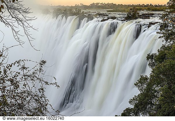 Der Östliche Katarakt. Victoria Falls. Livingstone. Sambia.