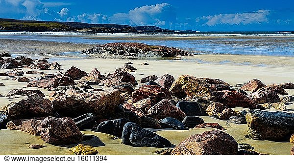 Der Strand von Ardroil  Isle of Lewis  Äußere Hebriden  Schottland.