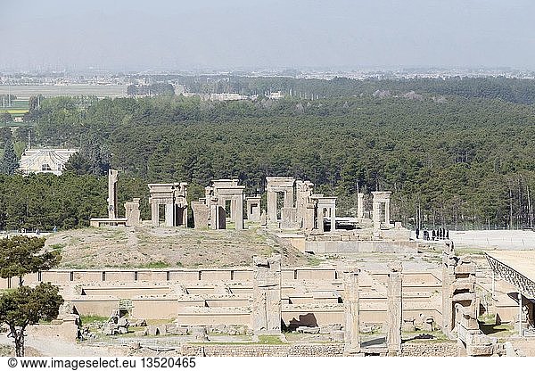 Der Tachara-Palast oder die Privatresidenz des Darius in Persepolis  Iran  Asien