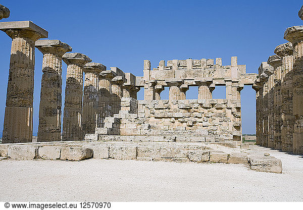 Der Tempel der Hera (Tempel E),  Selinunte (Selinus),  Sizilien,  Italien. Künstler: Samuel Magal