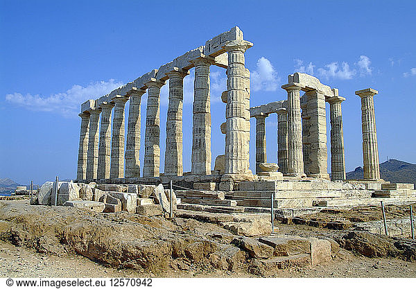 Der Tempel des Poseidon  Kap Sounion  Griechenland. Künstler: Samuel Magal