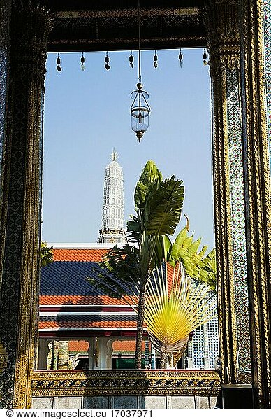 Der Tempel des Smaragdbuddhas (Wat Phra Kaew)  Großer Palast  Bangkok  Thailand  Südostasien  Asien