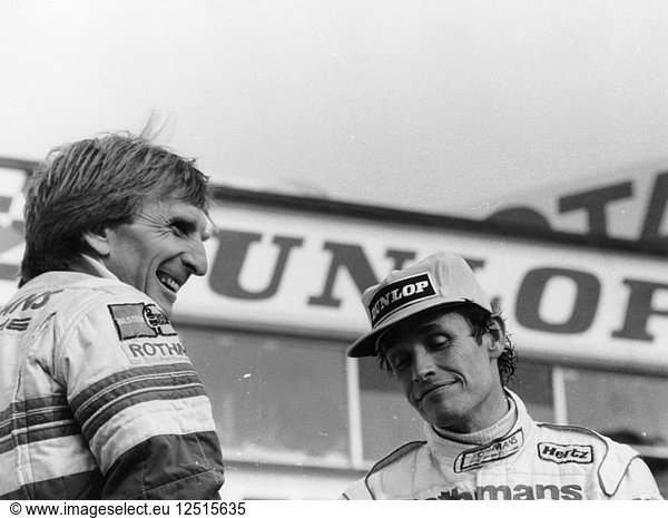 Derek Bell und Jacky Ickx  1000km Silverstone  Mai 1985. Künstler: Unbekannt