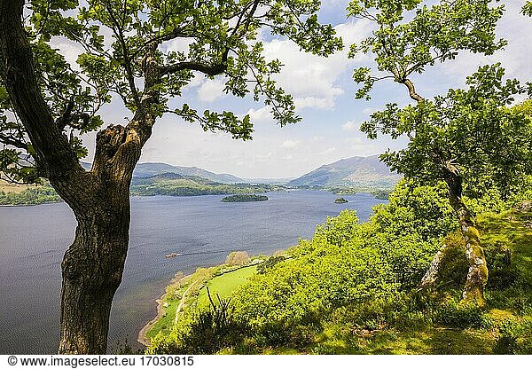Derwent Water Lake  Lake District  Cumbria  England