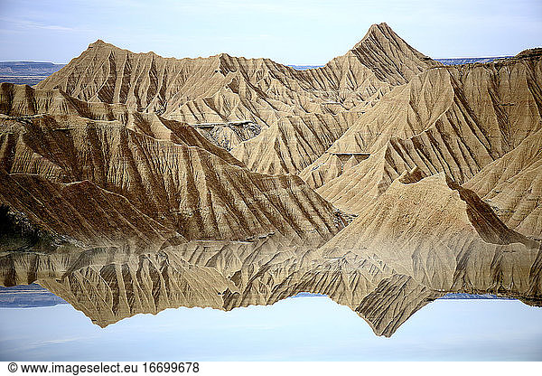 Desierto de Bardenas Reales  Wüste von Bardenas Reales Navarra Spanien Diese besondere Felsformation