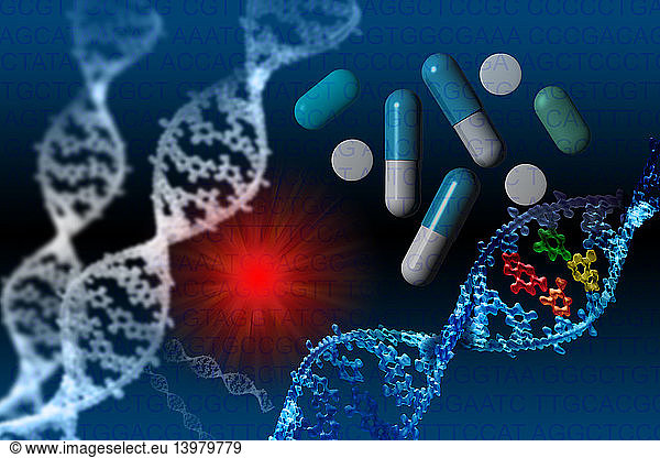 Designer DNA  illustration