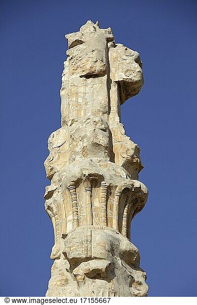 Detail einer Säule in Persepolis  Iran.
