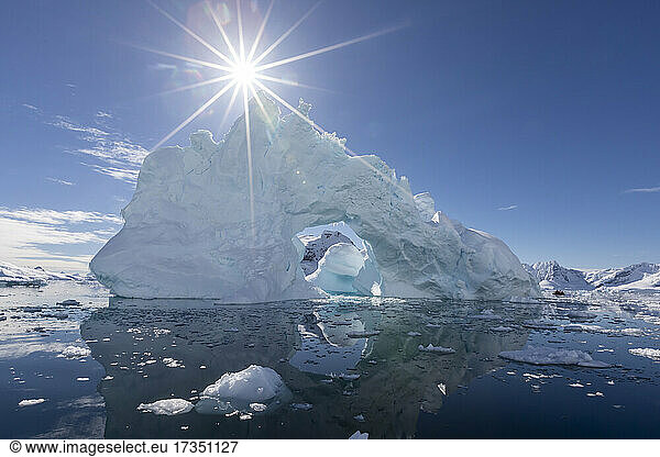 Detail of an iceberg in Paradise Bay  Antarctica  Polar Regions