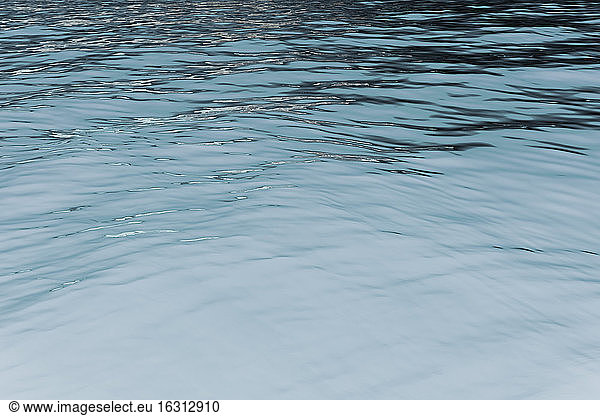 Detail of calm waters of  inverted image  water surface