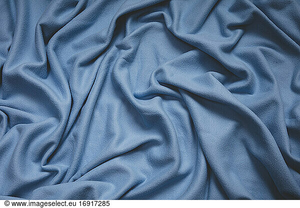 Detail of crumpled fleece fabric