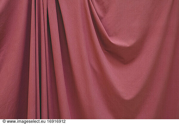 Detail of draped fabric  focus on folds and creases