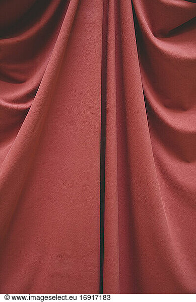 Detail of draped fabric  focus on folds and creases