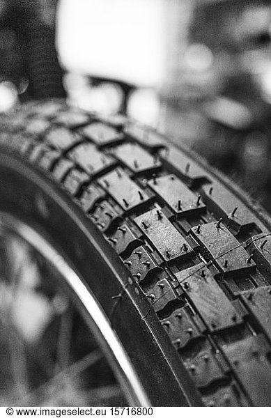 Detail of motorcycle tire