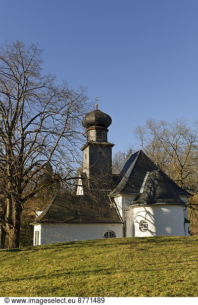 Deutschland  Bayern  Kochel am See  Evangelische Kirche