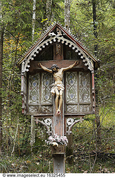 Deutschland  Bayern  Oberbayern  Chiemgau  Samerberg  Bildstockkreuz