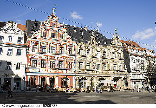 Deutschland  Erfurt  Fischmarkt  historische Gebäude