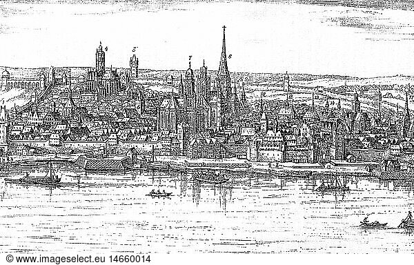 Deutschland hist.- StÃ¤dte  Mainz  Ansicht  Kupferstich  1633 Deutschland hist.- StÃ¤dte, Mainz, Ansicht, Kupferstich, 1633,
