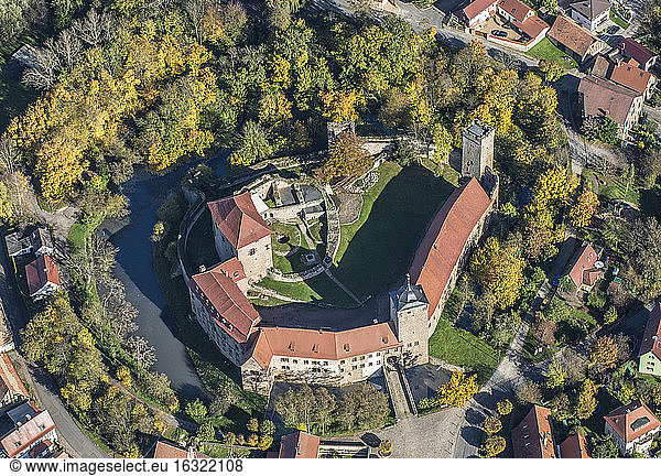 Deutschland  Kapellendorf  Luftbild der Burg Kapellendorf