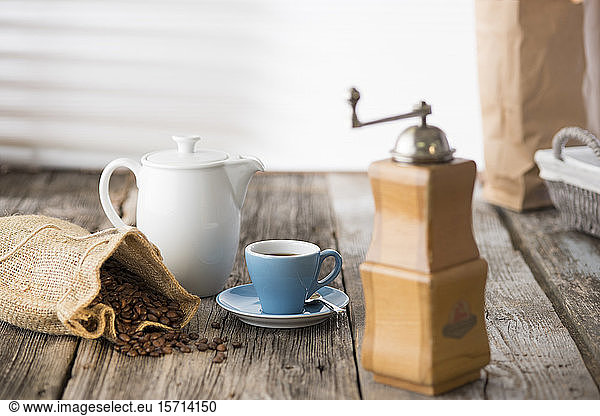 Deutschland  Oberbayern  Bayern  Kaffeestilleben