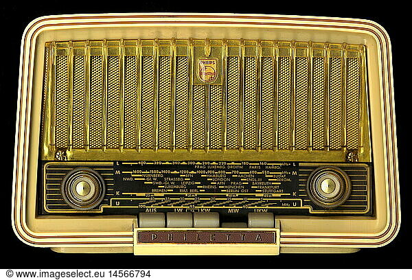 Deutschland  1954  Radio  Philips  Modell Philetta  50er Jahre