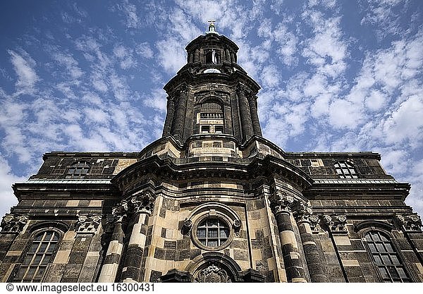 Deutschland  Sachsen  Dresden  Kirche zum Heiligen Kreuz