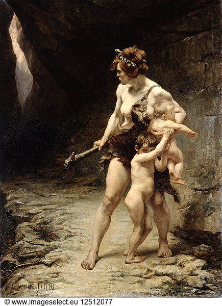 Deux meres (Zwei Mütter)  1888. Künstler: Leon-Maxime Faivre