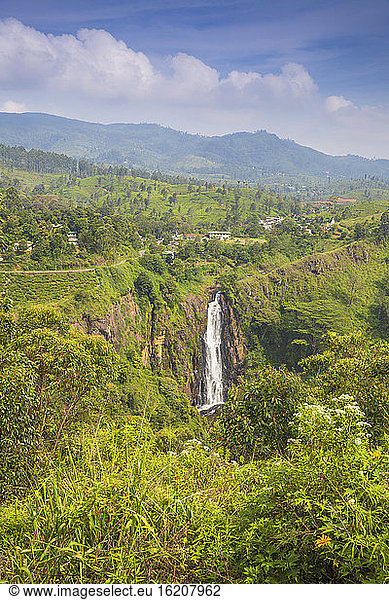 Devon Falls  Nuwara Eliya  Central Province  Sri Lanka  Asia