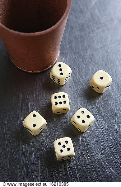 Dice cup and dice