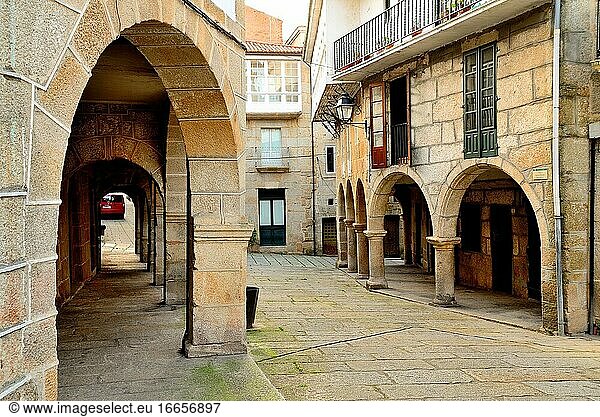 Die Altstadt. Jüdisches Viertel von Ribadavia  Orense  Spanien