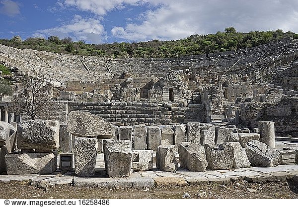 Die antike Stadt Ephesus aus griechischer und römischer Zeit in der Türkei.