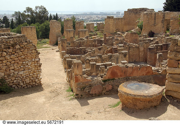 Die antike Stadt Karthago Tunesien Afrika