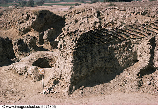 Die archäologische Stätte  datierend zwischen 3000 und 1700 BC  Harappa  Indus-Tal Zivilisation  Pakistan  Asien