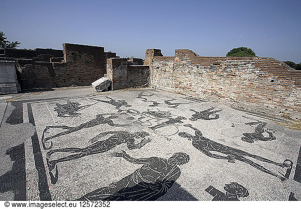 Die Bäder des Marina-Tors  Ostia Antica  Italien. Künstler: Samuel Magal