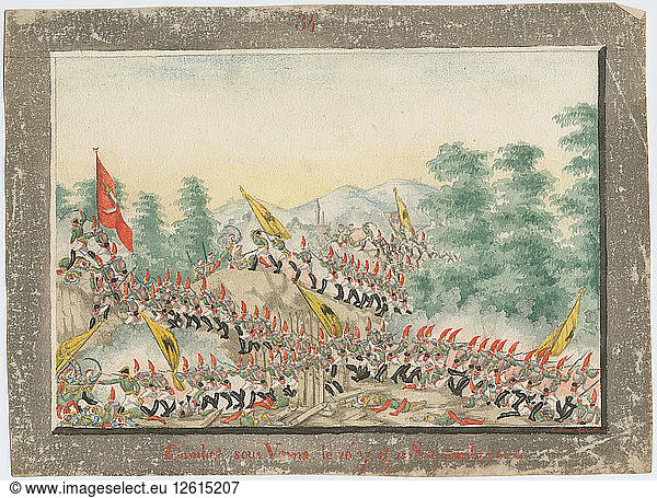Die Belagerung von Varna im September 1828  1829. Künstler: Anonym