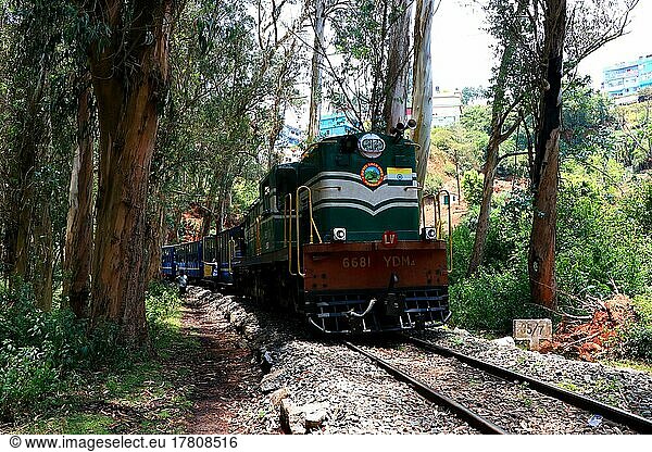 Die Diesellokomotive  UNESCO-Erbe  Indische Eisenbahnen  Indien  Asien