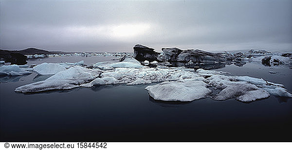 die Gletscherlagune Jokulsarlon im Südosten Islands