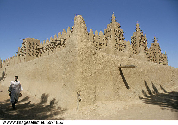 Die große Moschee von Djenne  UNESCO World Heritage Site  Mali  Afrika