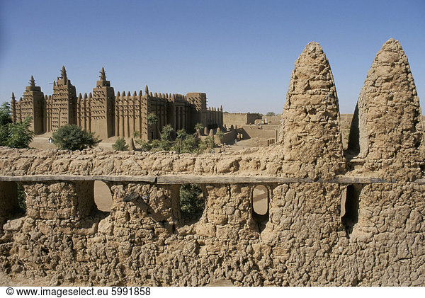 Die große Moschee von Djenne  UNESCO World Heritage Site  Mali  Afrika