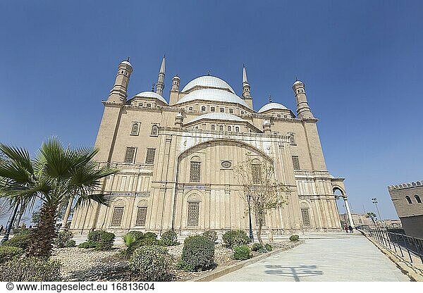 Die große Moschee von Mohammed Ali  auch Alabastermoschee genannt  Zitadelle von Kairo  Ägypten.
