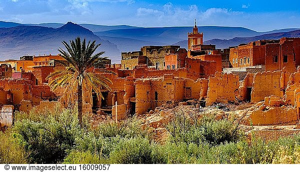 Die Grube von Tineghir im Todra-Tal  Marokko  Nordafrika.