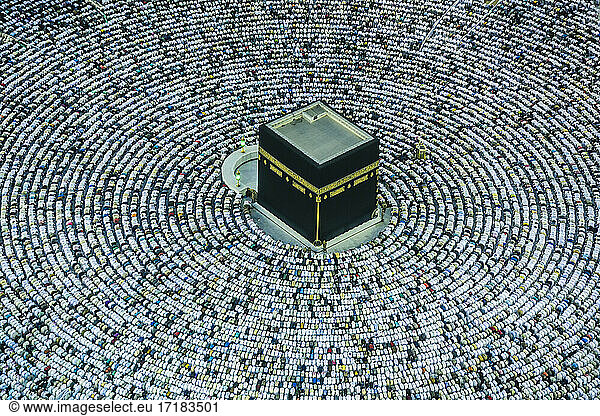 Die Hajj jährliche islamische Pilgerfahrt nach Mekka  der heiligen Stadt in Saudi-Arabien