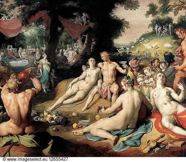 Die Heirat von Peleus und Thetis.